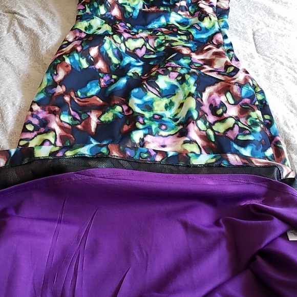 Jessica Simpson One Shoulder Floral Gown Size 7 - Picture 8 of 8